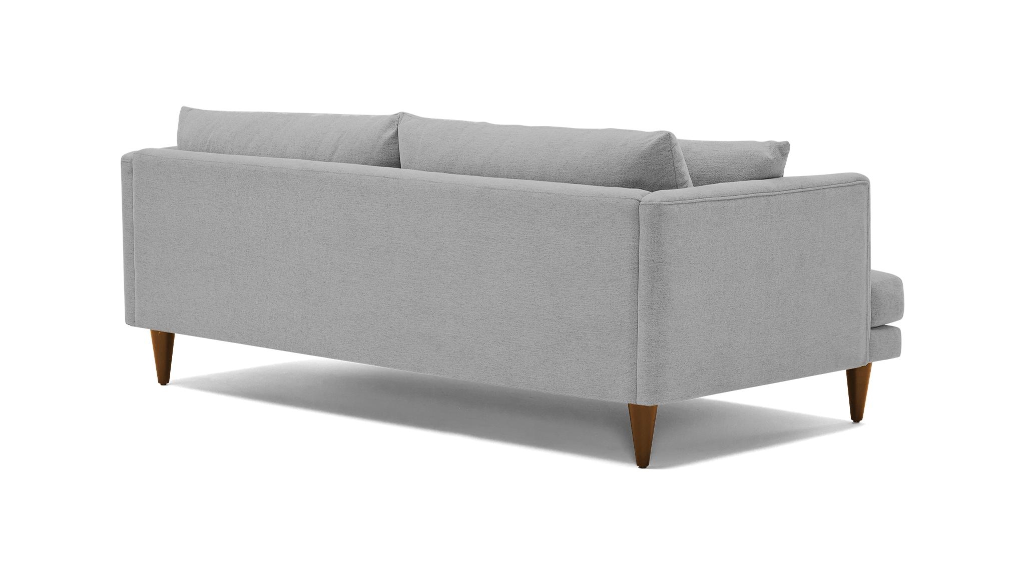 Gray Lewis Mid Century Modern Sofa - Milo Dove - Mocha - Cone - Image 3