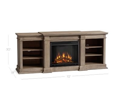 Lorraine Electric Fireplace, Gray Wash - Image 5