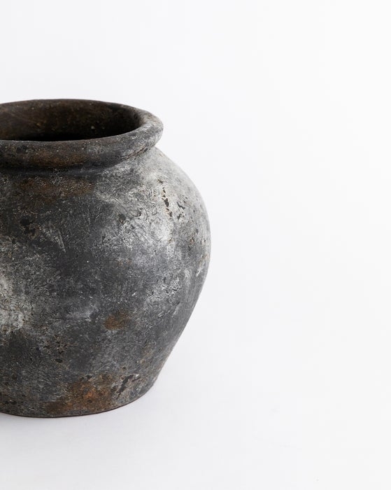 Aged Terracotta Jar - Image 3