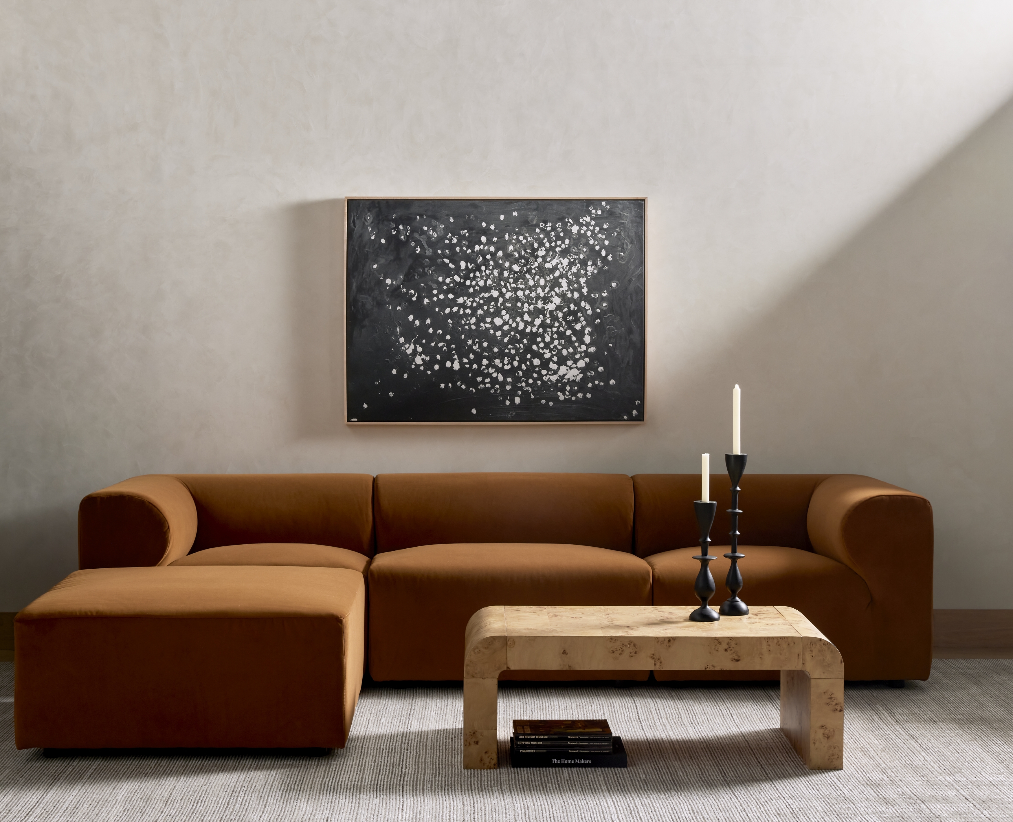 Jenson Coffee Table - Natural Poplar Burl Veneer - Image 10