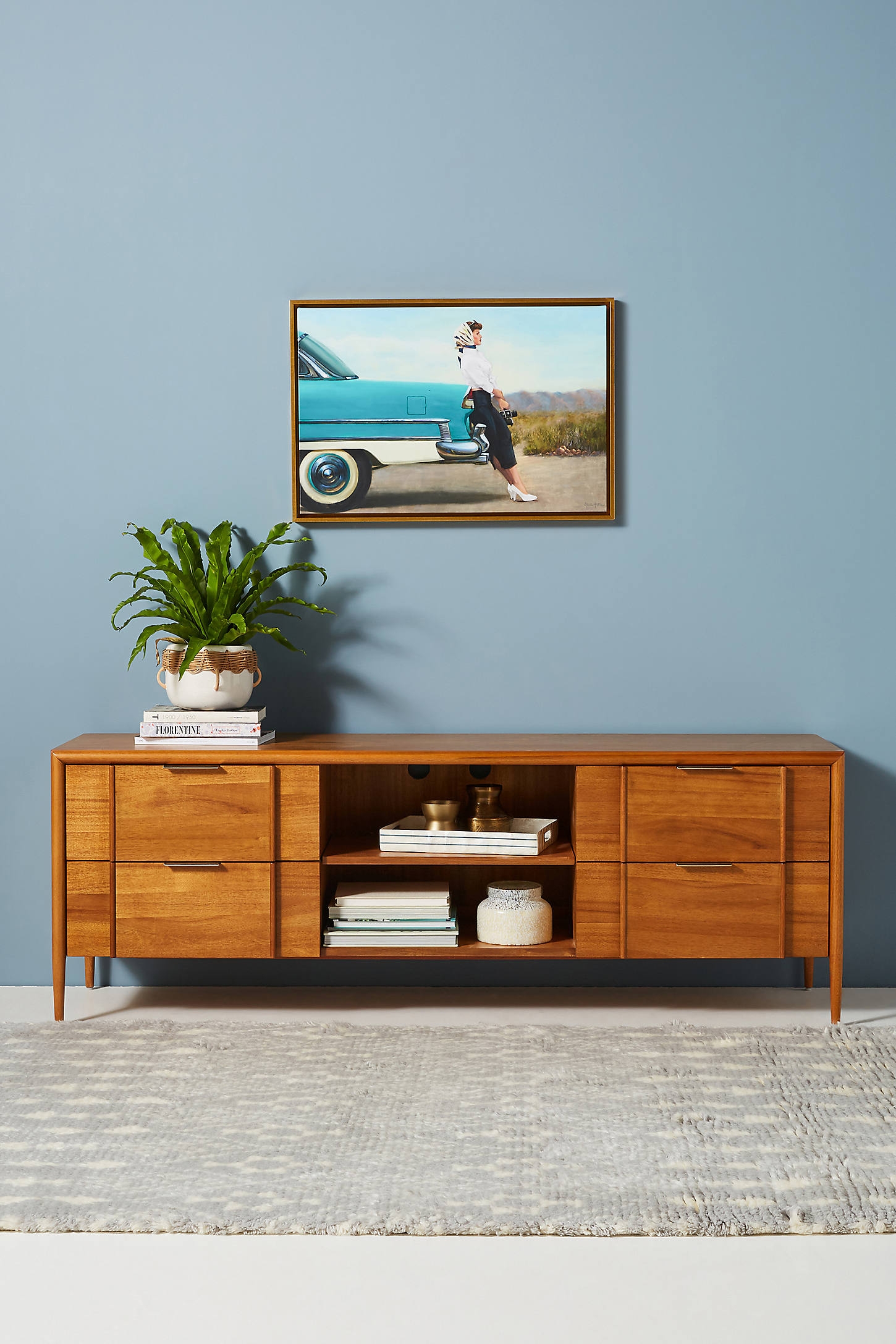 Quincy Media Console By Anthropologie in Brown - Image 0