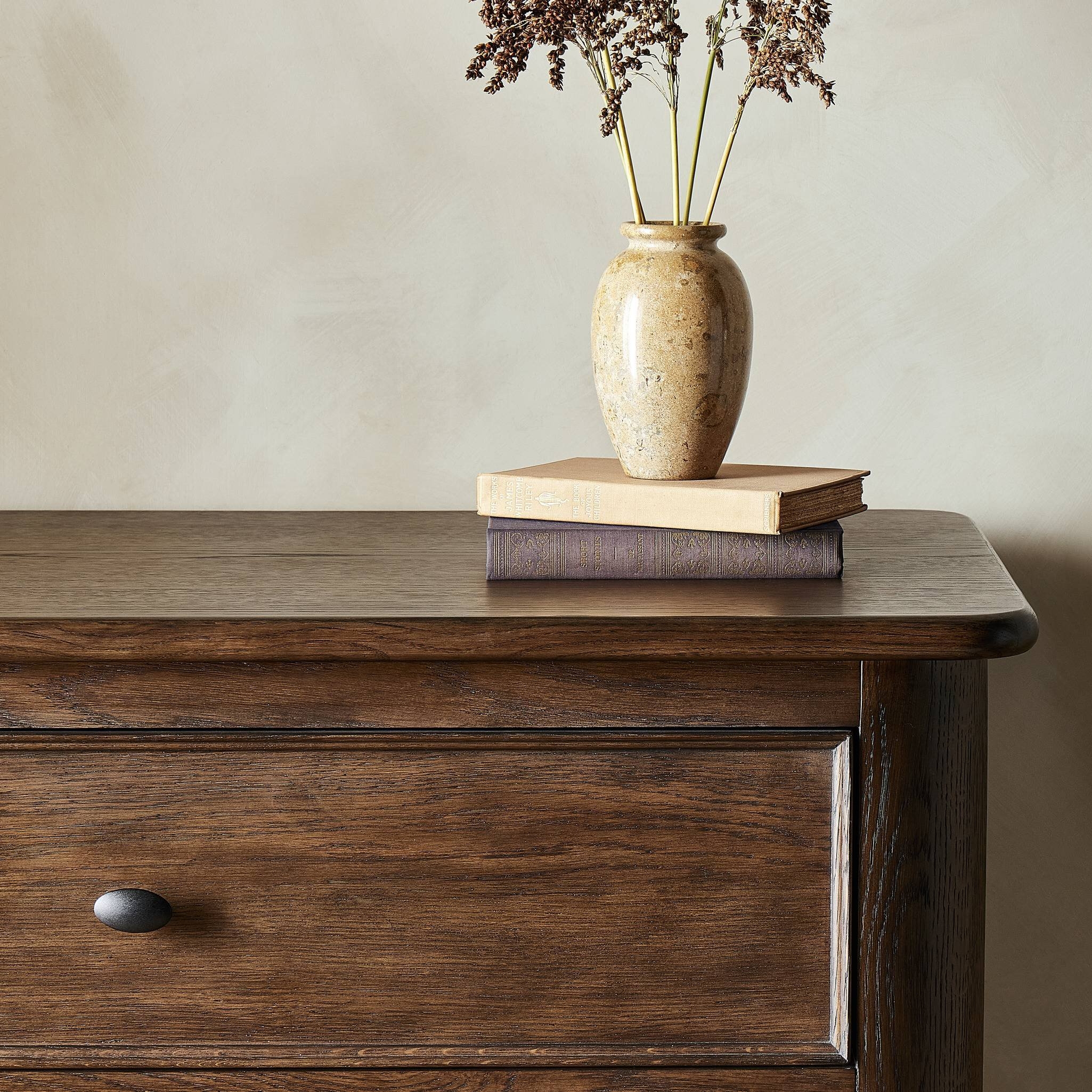 Russ Tall Dresser - Aged Oak Veneer - Image 13