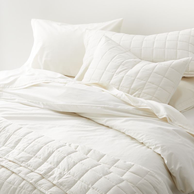 Mellow Pearl Organic Cotton King Duvet Cover - Image 3