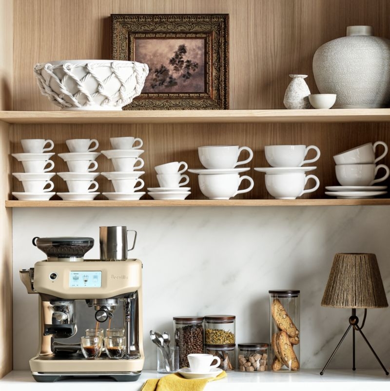 Corda White Ceramic Rope Centerpiece Bowl 14" - Image 1