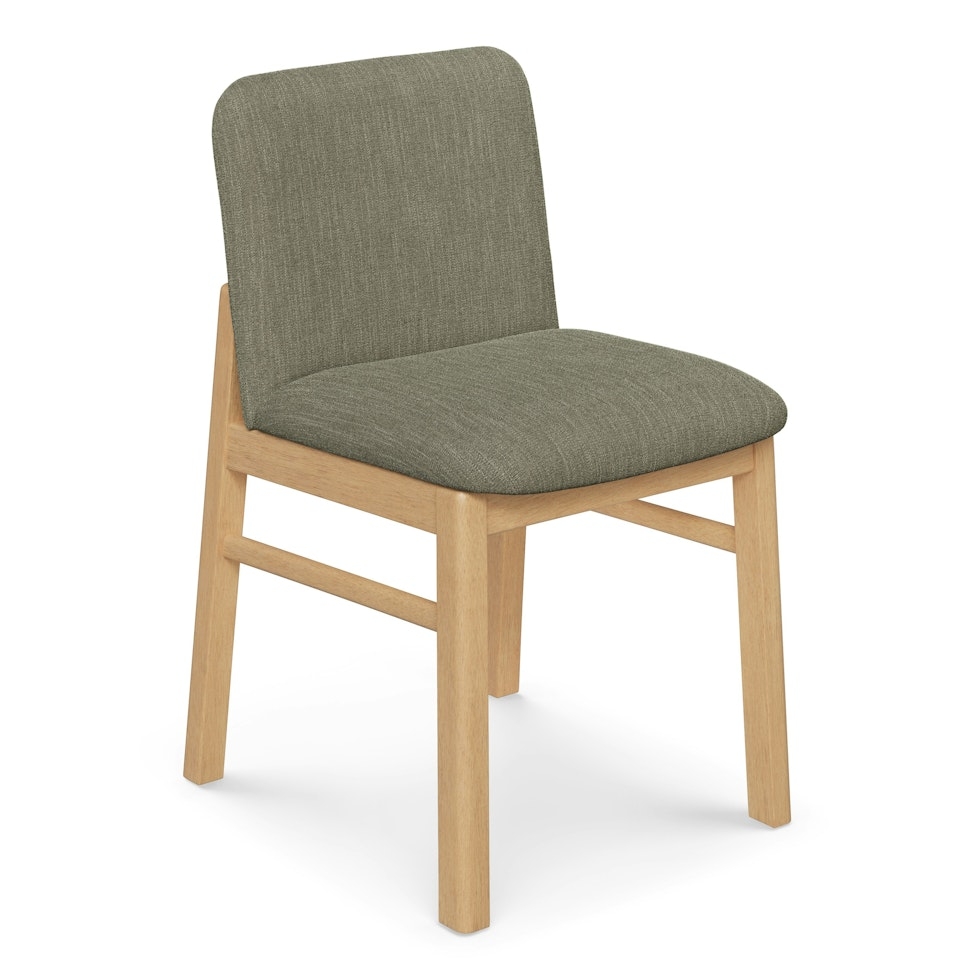 Mikkel Dining Chair - White Oak and Algonquin Green - Image 0