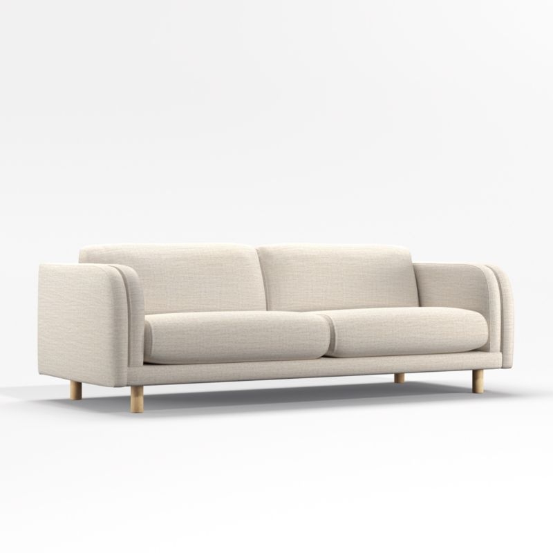 Pershing Curved Arm Apartment Sofa - Image 1