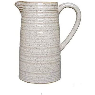 Ide White 8" Ceramic Table Vase - Image 0