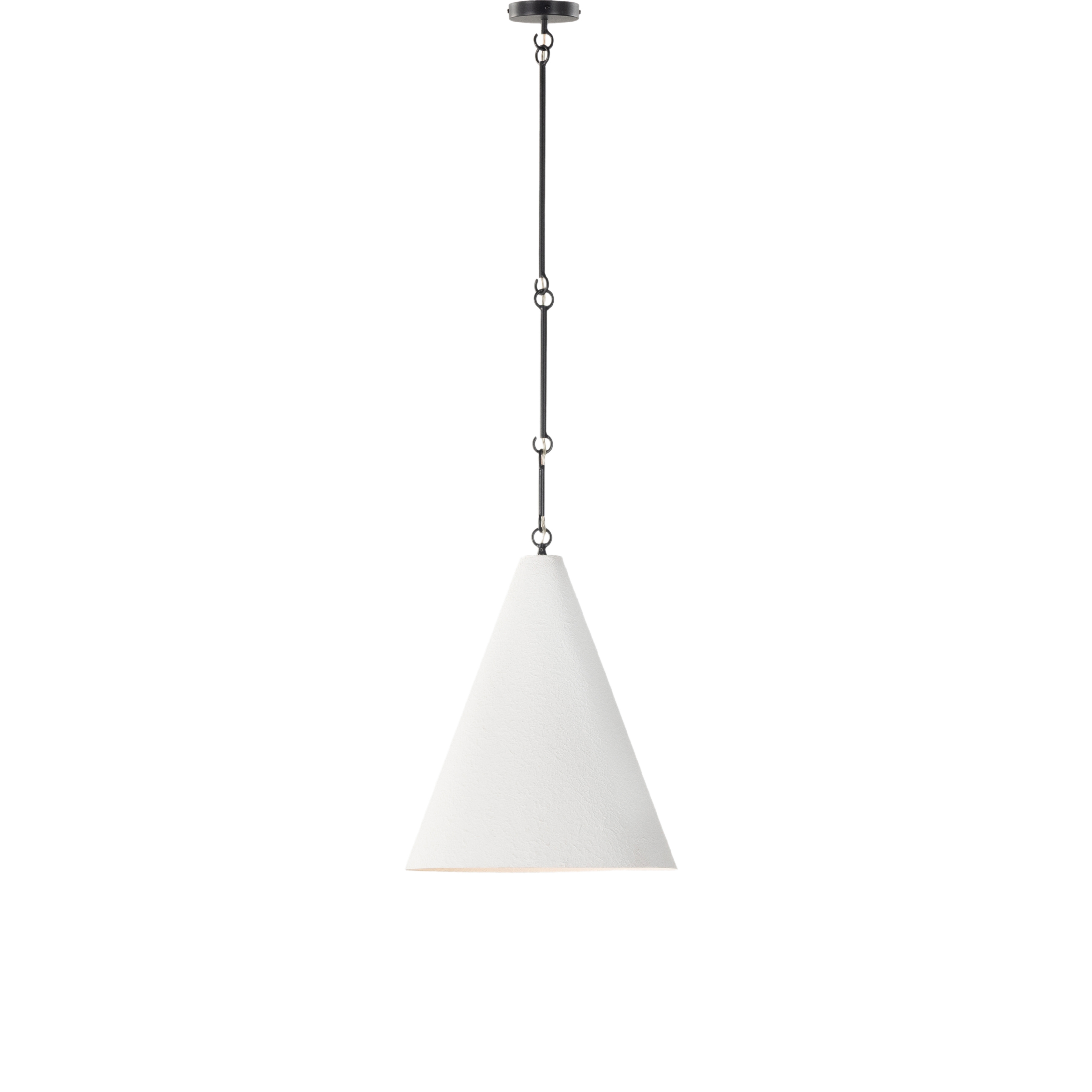 Grazia Pendant-Matte White Plaster - Image 2