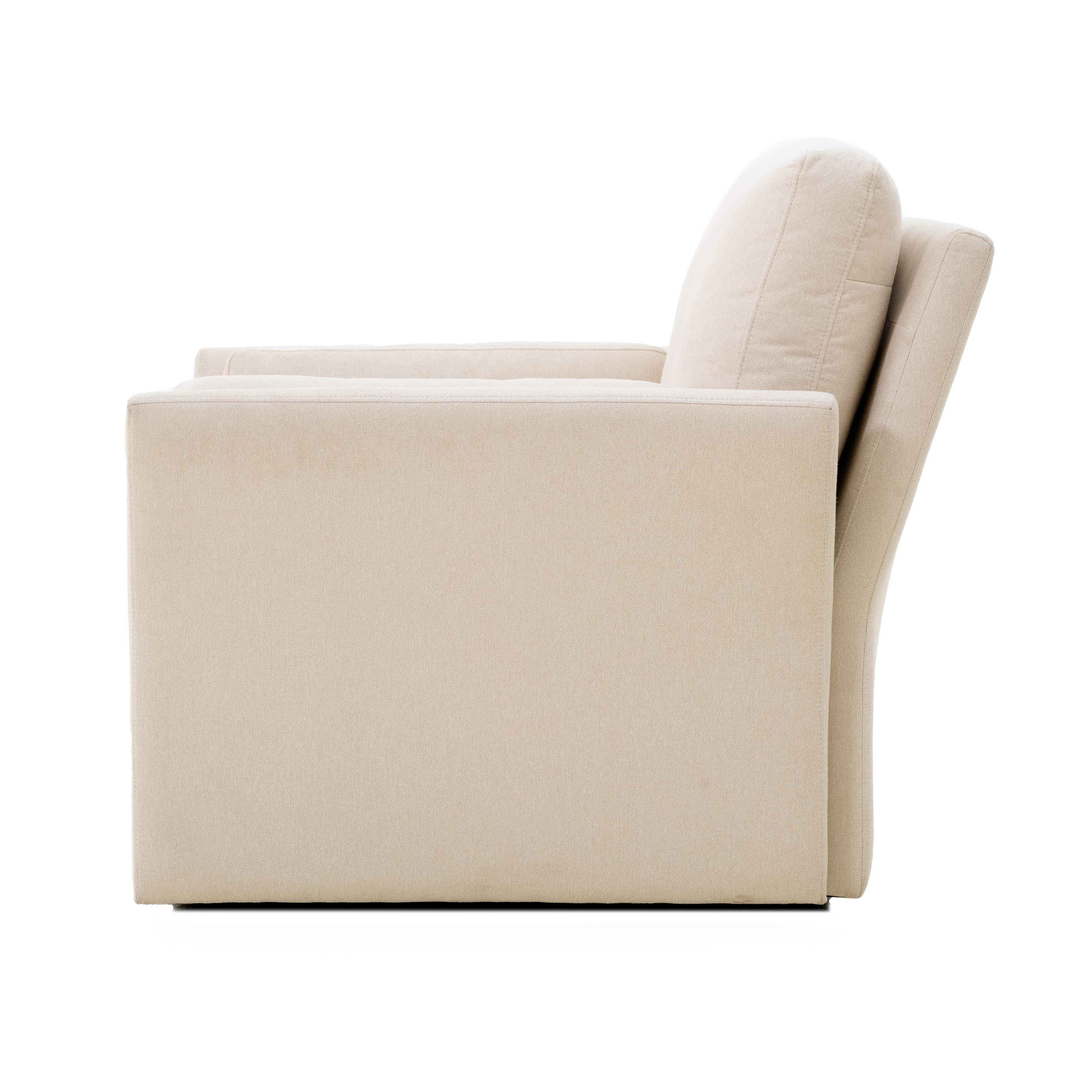 Catarina Cream Swivel Accent Chair - Image 2