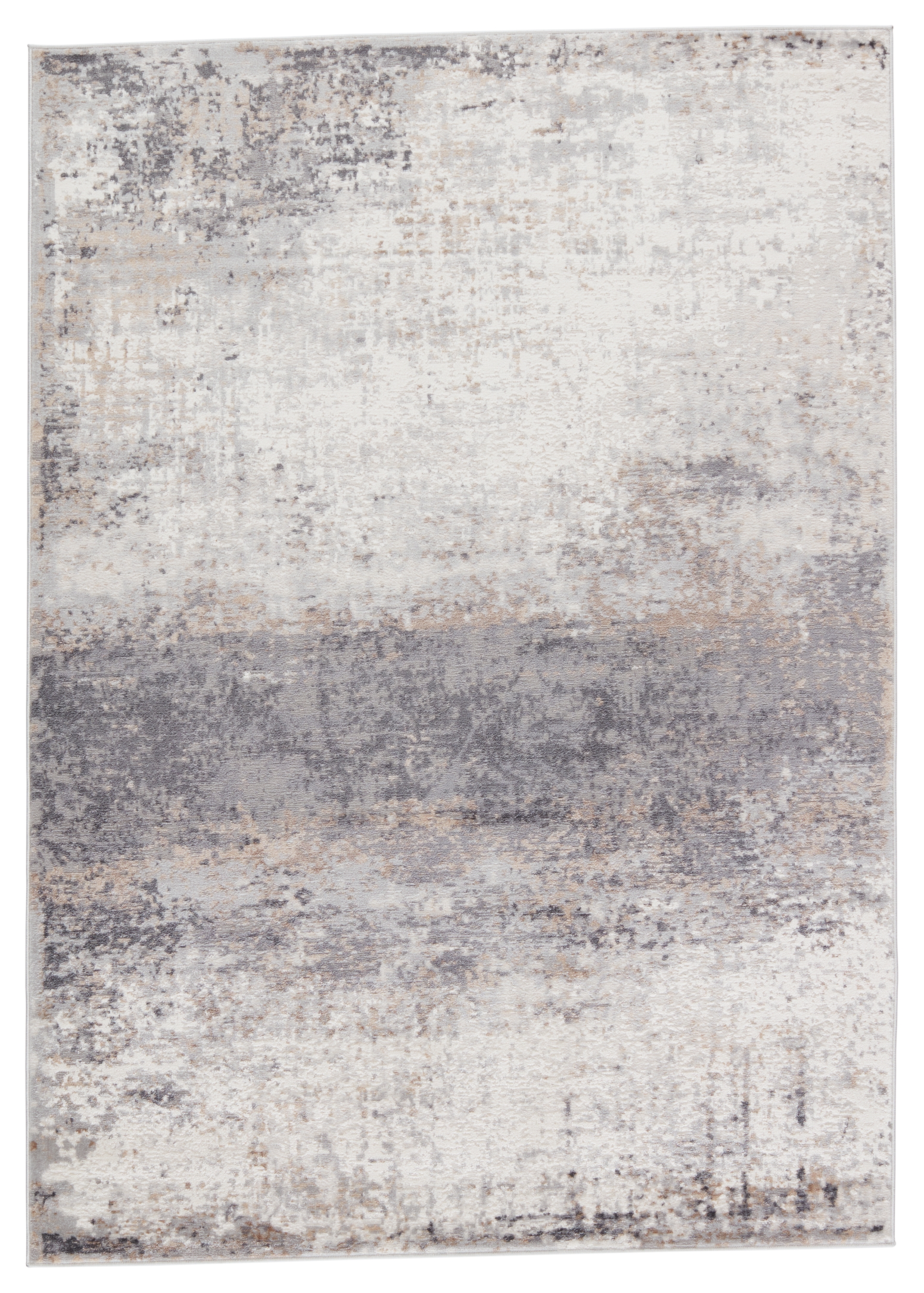 Vibe by Delano Abstract Gray/ Ivory Area Rug (8'X10') - Image 0