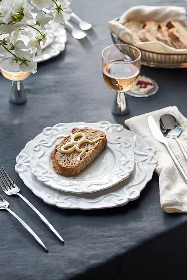 Benedita Bow Stoneware Side Plates, Set of 4 - Image 0