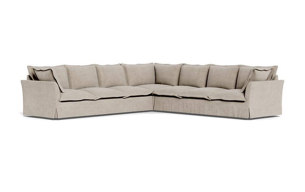 Skylar Slipcovered Corner 6-Seat Sectional Sofa - Image 1