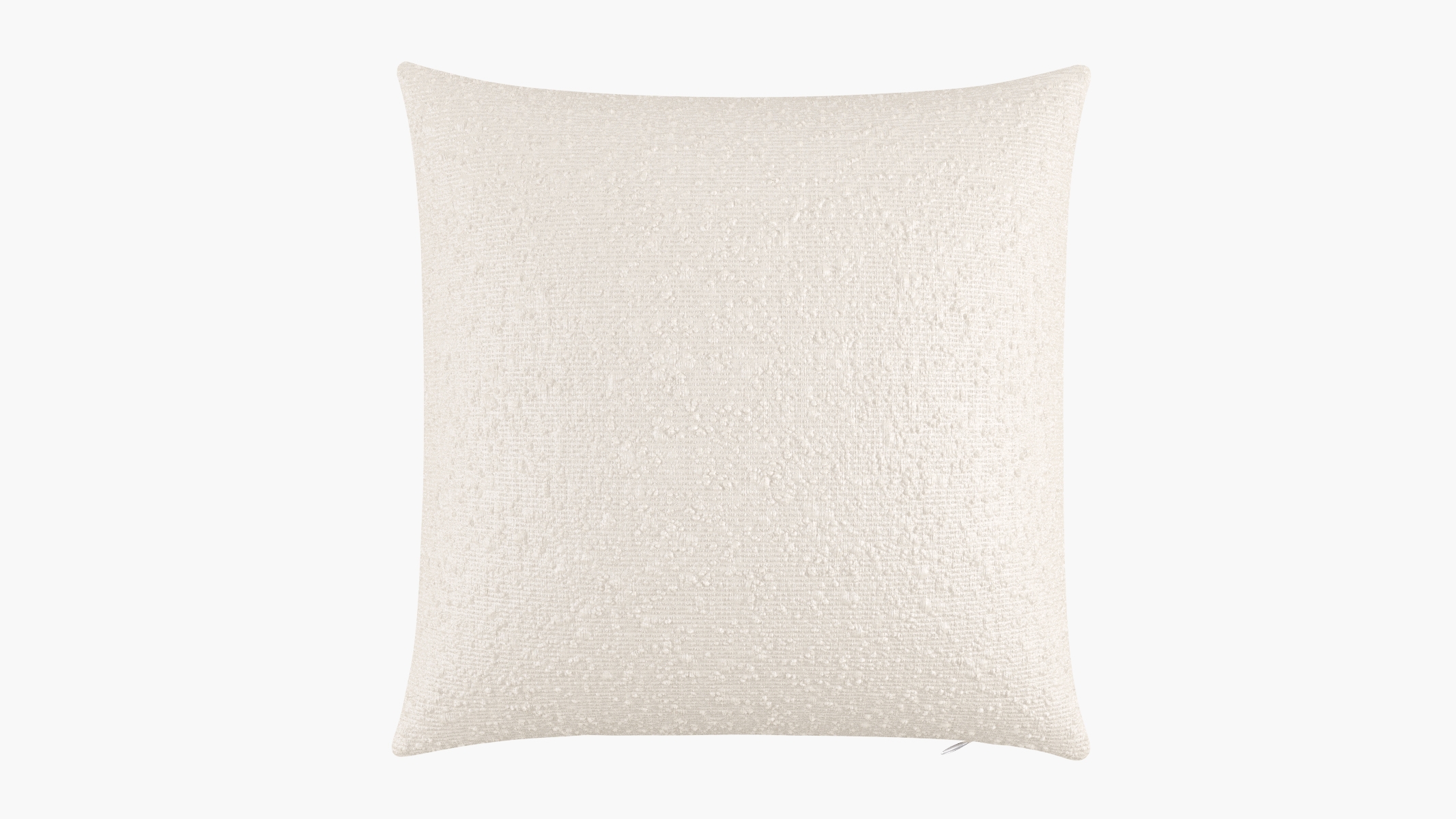 Throw Pillow 20", Snow Bouclé, 20" x 20" - Image 0