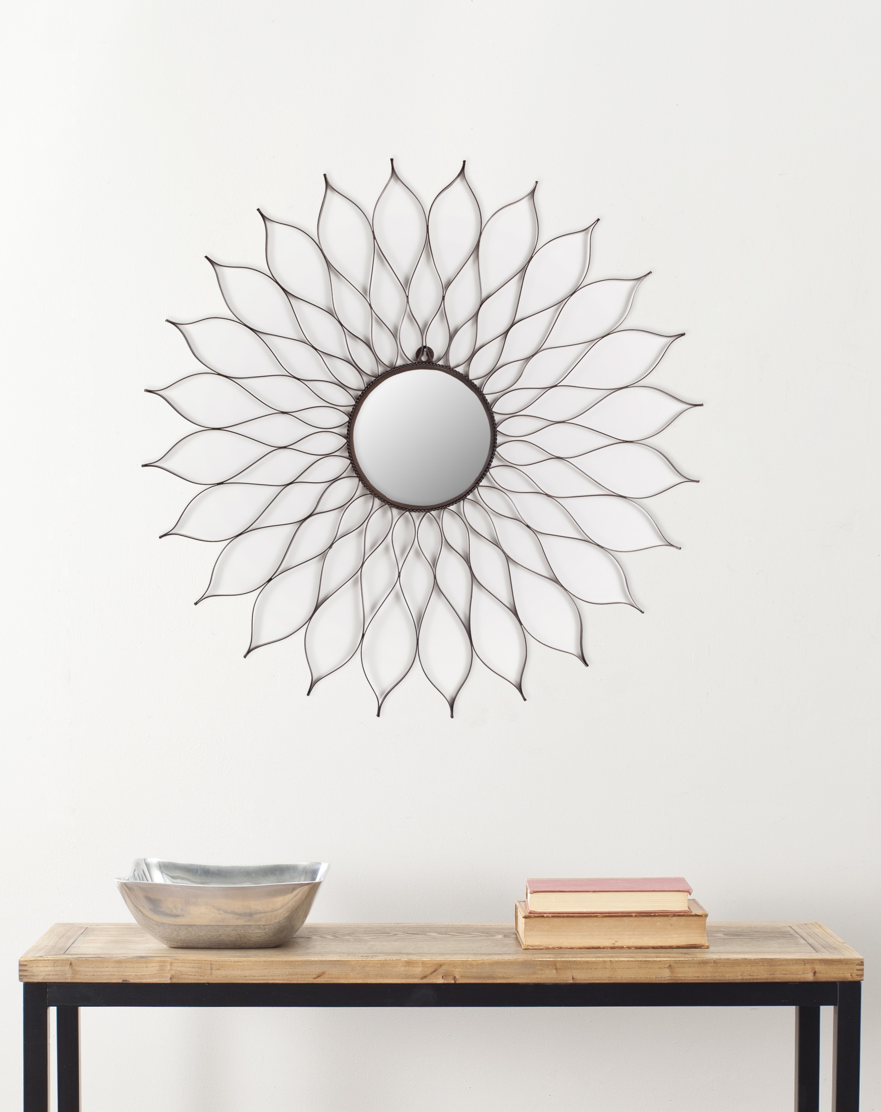 Flower Mirror - Rustic Powder Coated - Safavieh - Image 2
