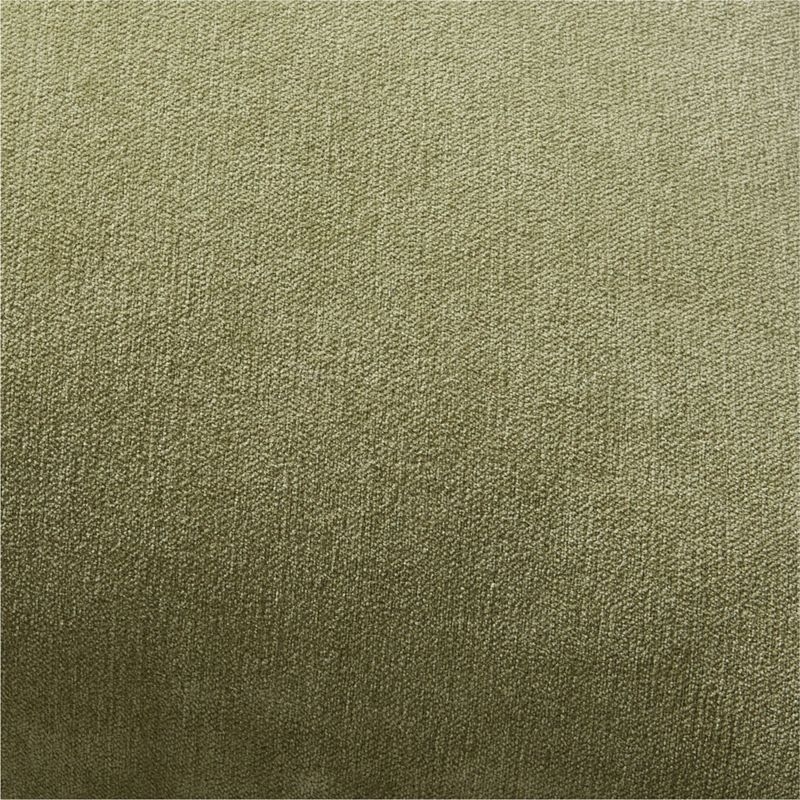 Doux Smoked Green Cotton Throw Pillow Cover 23"x23" - Image 1