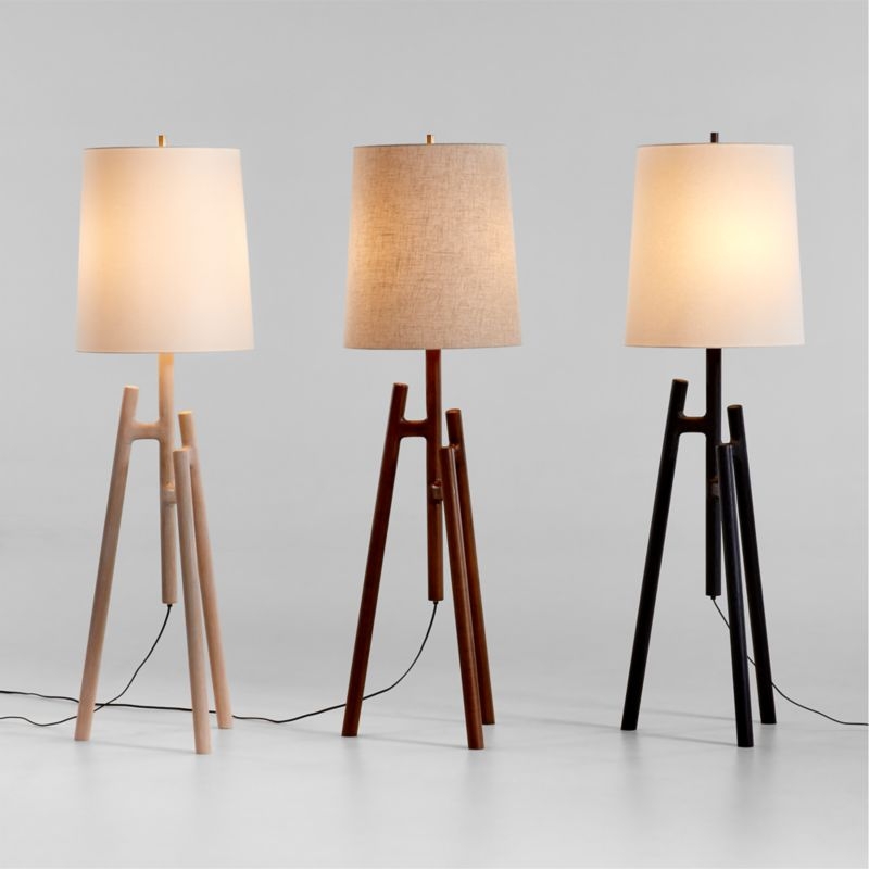 Lockeland Natural Wood Tripod Floor Lamp 67" - Image 4