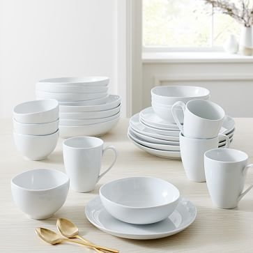 Organic Dinnerware, Frost Gray, Set of 16 - Image 3