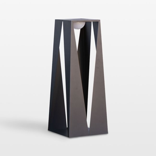 Teatree Cafe Metal LED Solar Outdoor Lantern 30" - Image 0