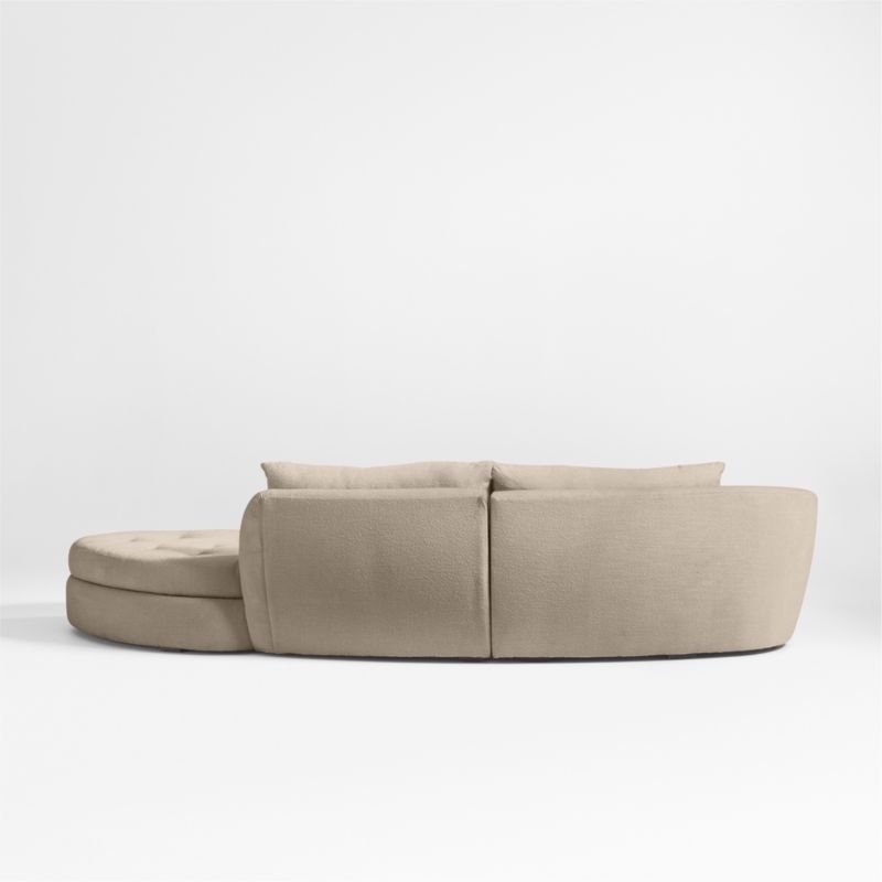 Sinuous 2-Piece Curved Sectional Sofa with Chaise Lounge by Athena Calderone - Image 3