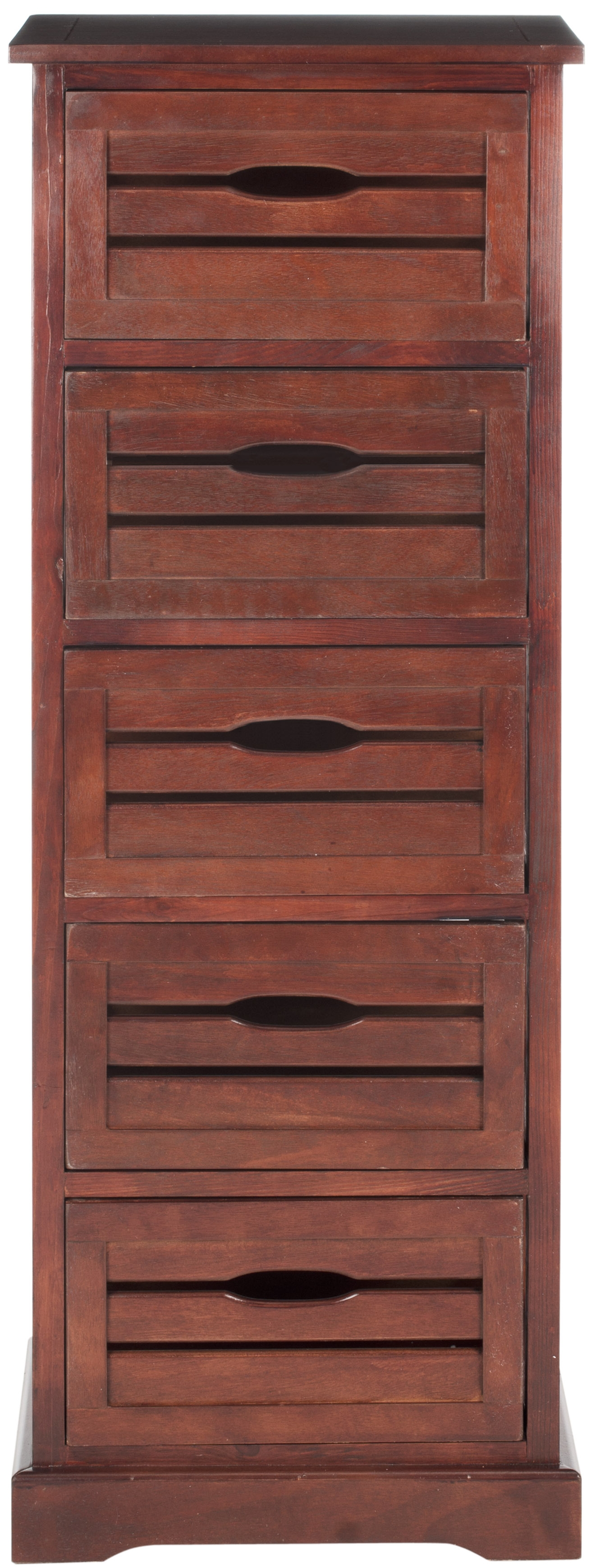 Sarina 5 Drawer Cabinet - Cherry - Safavieh - Image 0