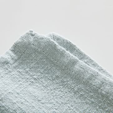 Textured Cotton Napkins, Mineral Blue, Set of 4 - Image 3