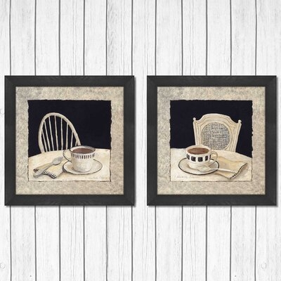 Stay For Coffee 2 Piece Picture Frame Print Set On Paper - Image 0