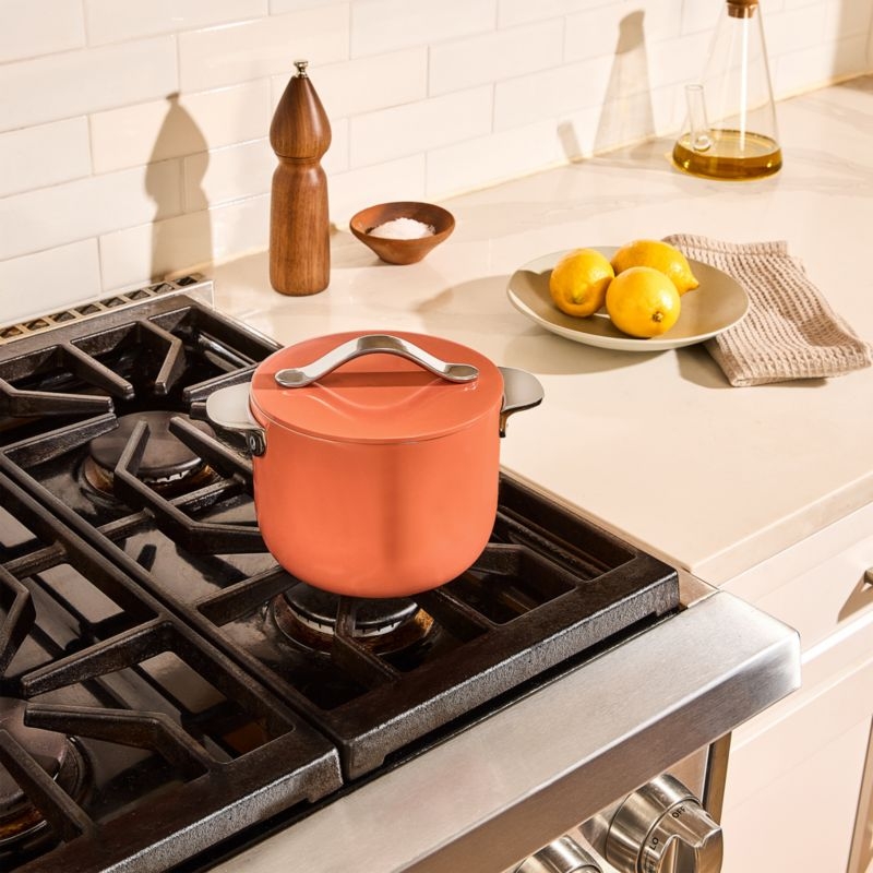 Caraway ® Cookware Plus Perracotta 2-Qt. Petite Ceramic Cooker with Lid - Image 1