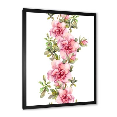 Bouquet Of Pink And Purple Flowers II - Farmhouse Canvas Wall Art Print FDP35396 - Image 0