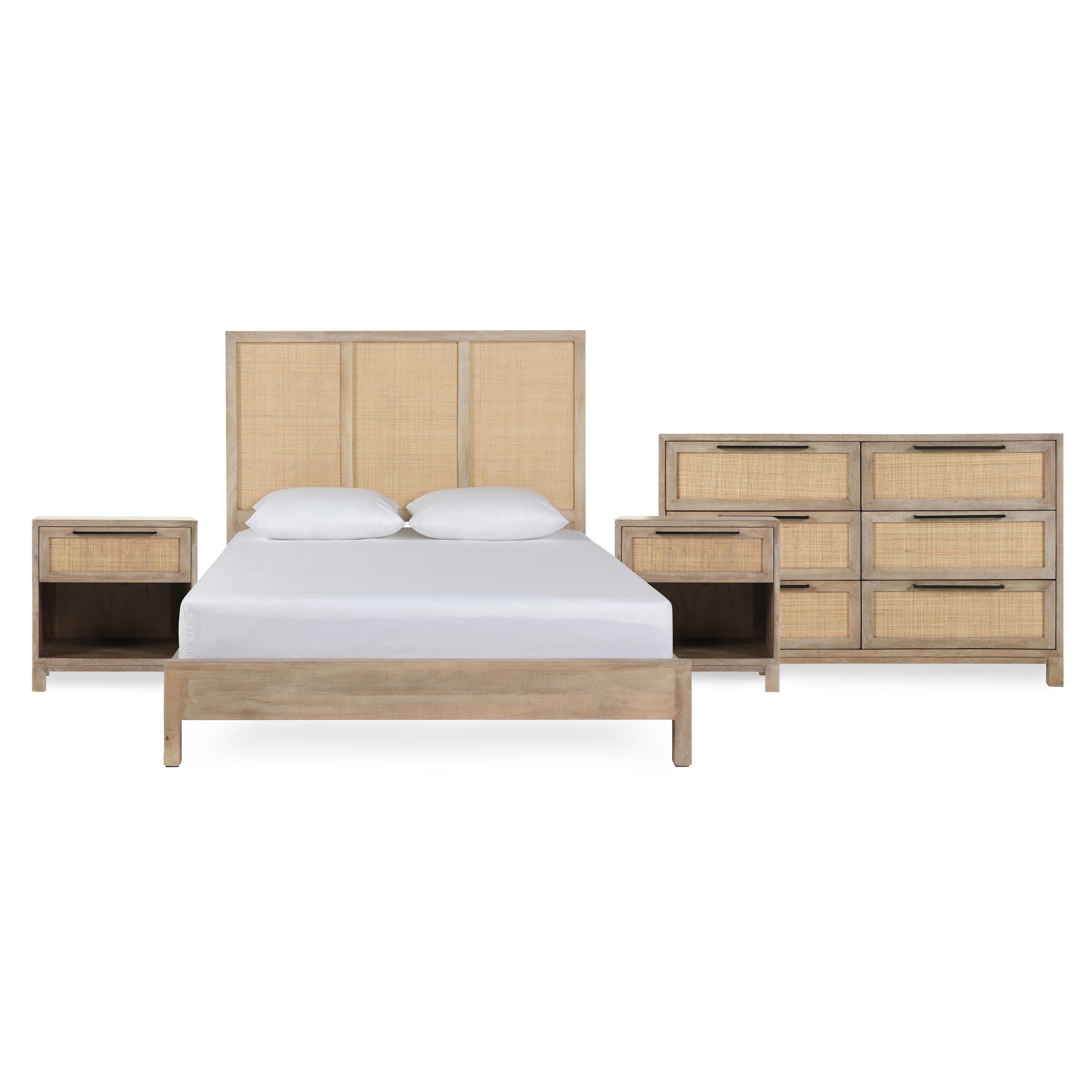 Jensen Eastern King Bed Taupe - Image 12