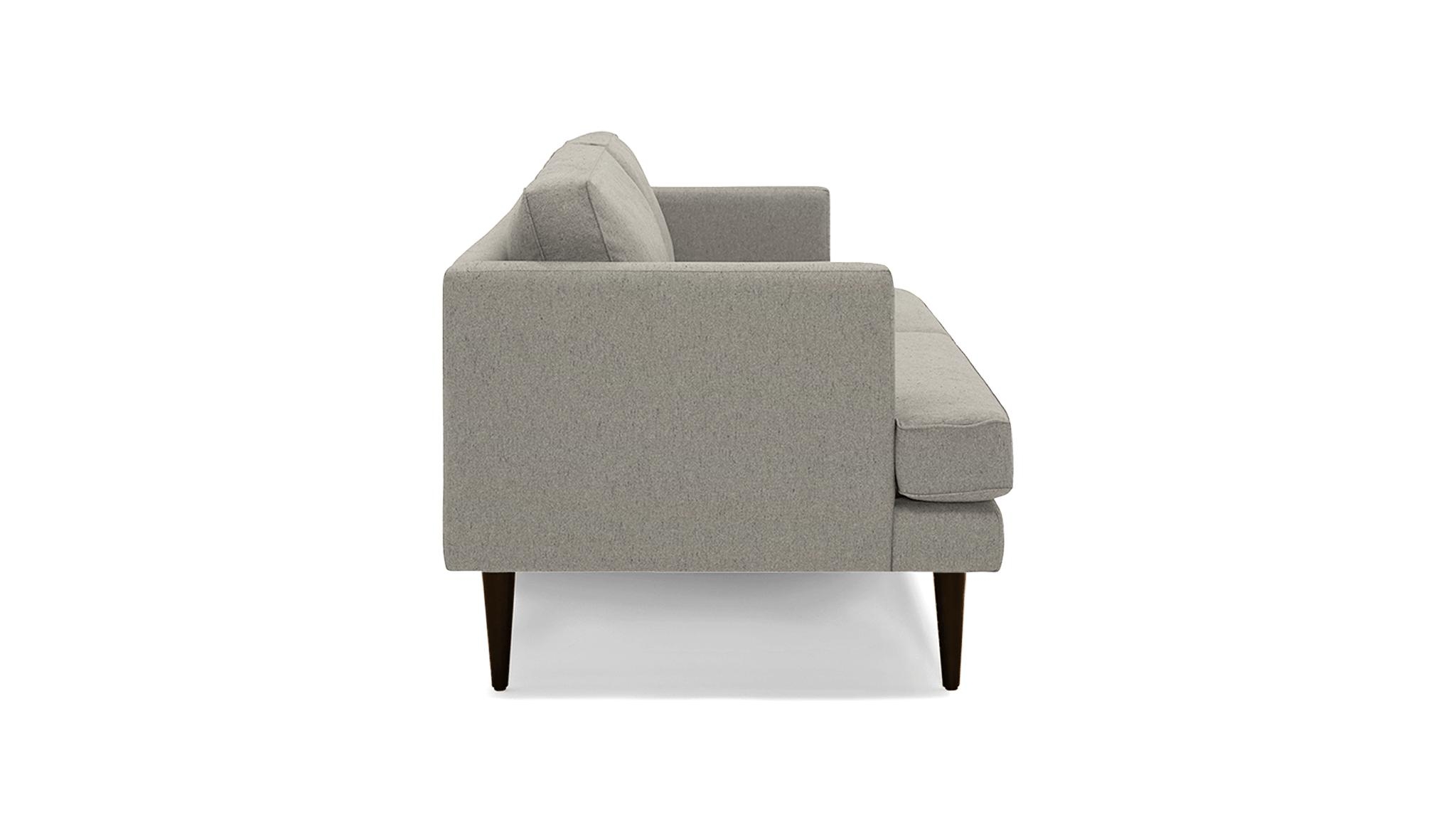 White Preston Mid Century Modern 86" Sofa - Bloke Cotton - Mocha - Image 2