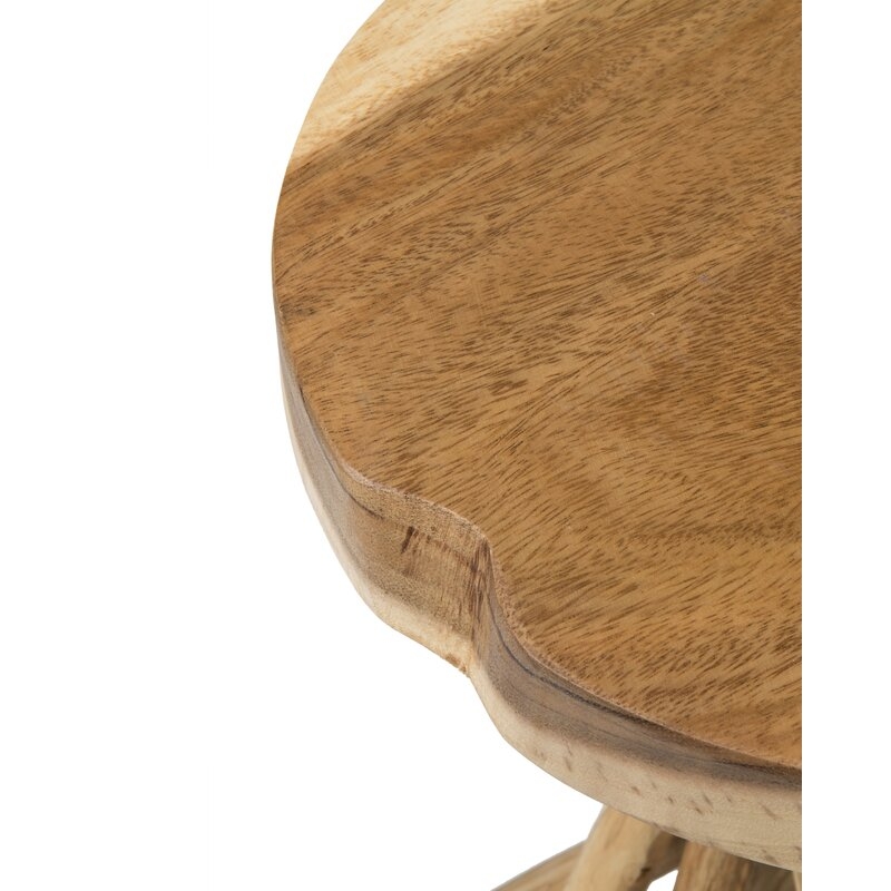 Selah 20'' Tall Solid Wood Tree Stump End Table - Image 2