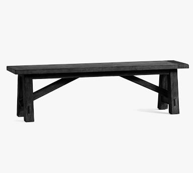 Toscana Dining Bench, 74"L x 14"W, Dusty Charcoal - Image 2