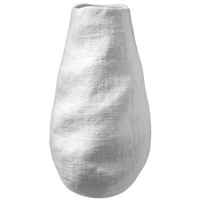 Pulliam White Ceramic Table Vase - Image 0