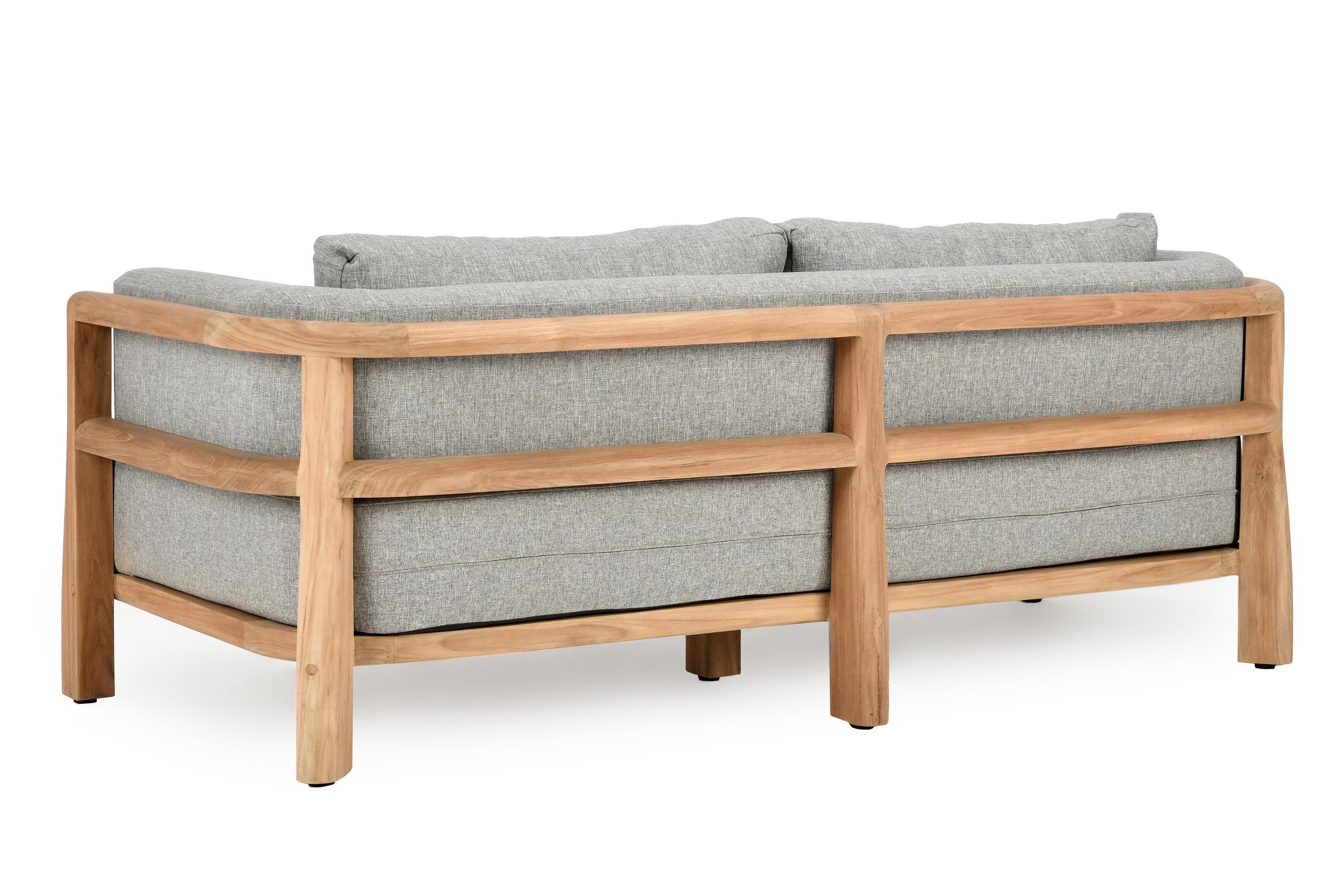 Aston 82" Outdoor Sofa Natural/Gray - Image 3
