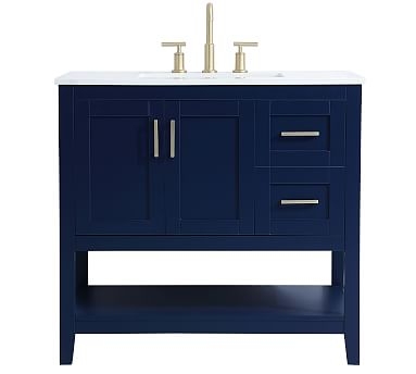 Blue Belleair Single Sink Vanity, 36" - Image 0