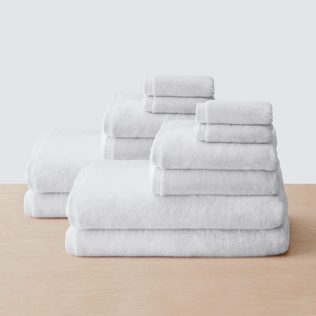 The Citizenry Organic Plush Bath Sheet Set Set of 6 | Charcoal - Image 1