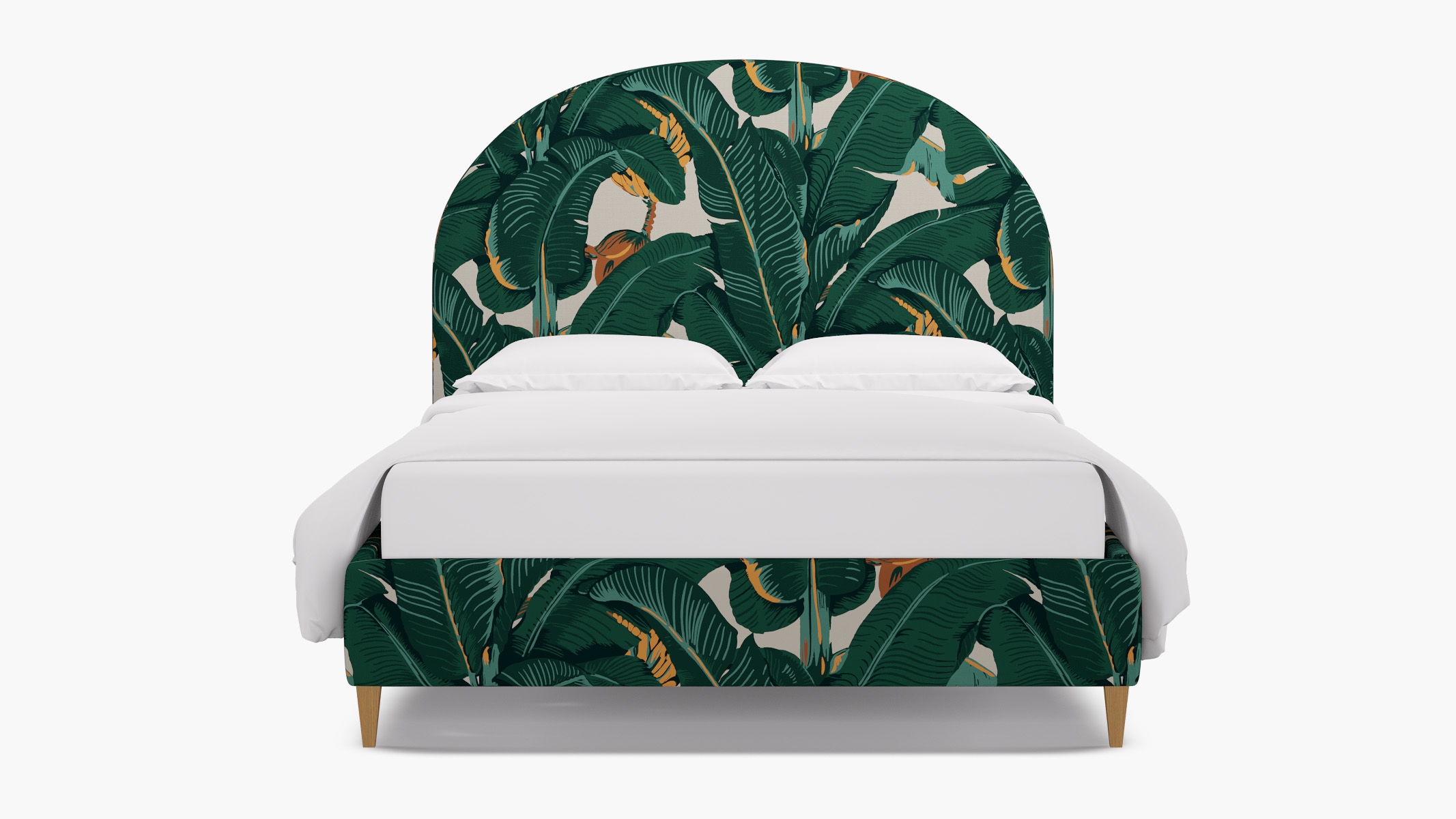 Demilune Bed, Martinique®®, Natural Square Tapered Leg, King - Image 0