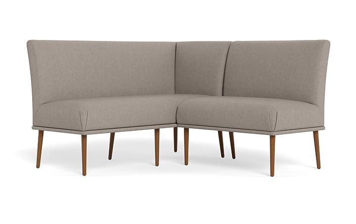 Dorian Upholstered Petite Left Banquette with Tufting Option - Image 2