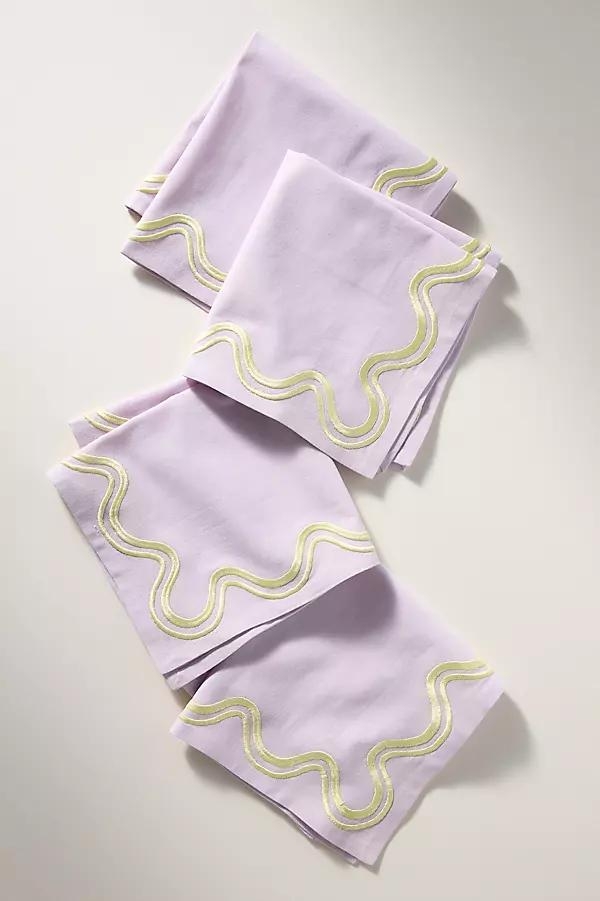 Madeline Embroidered Napkins, Set of 4 - Image 0
