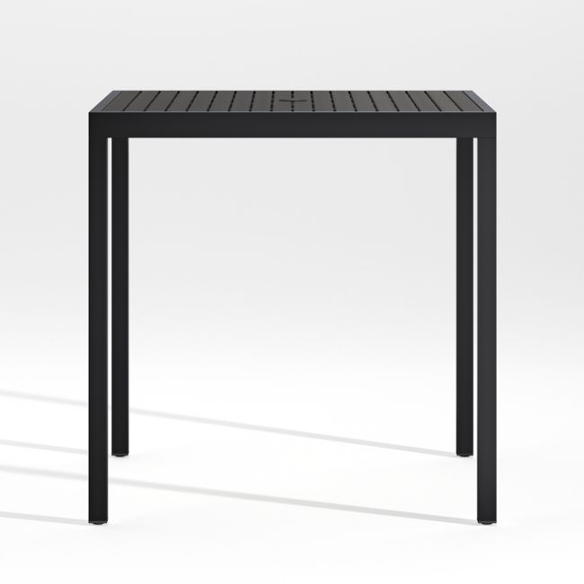 Alfresco 35" Black Outdoor High Dining Table - Image 0