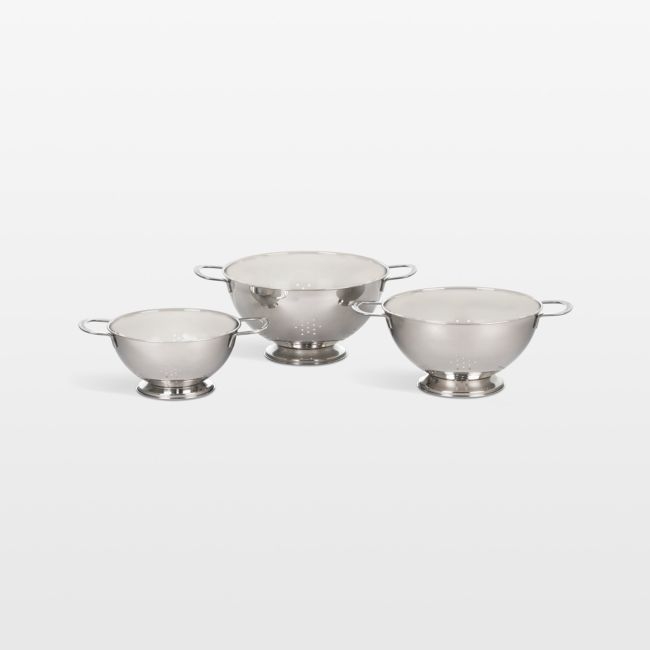 Le Creuset ® Stainless Steel Colanders, Set of 3 - Image 0