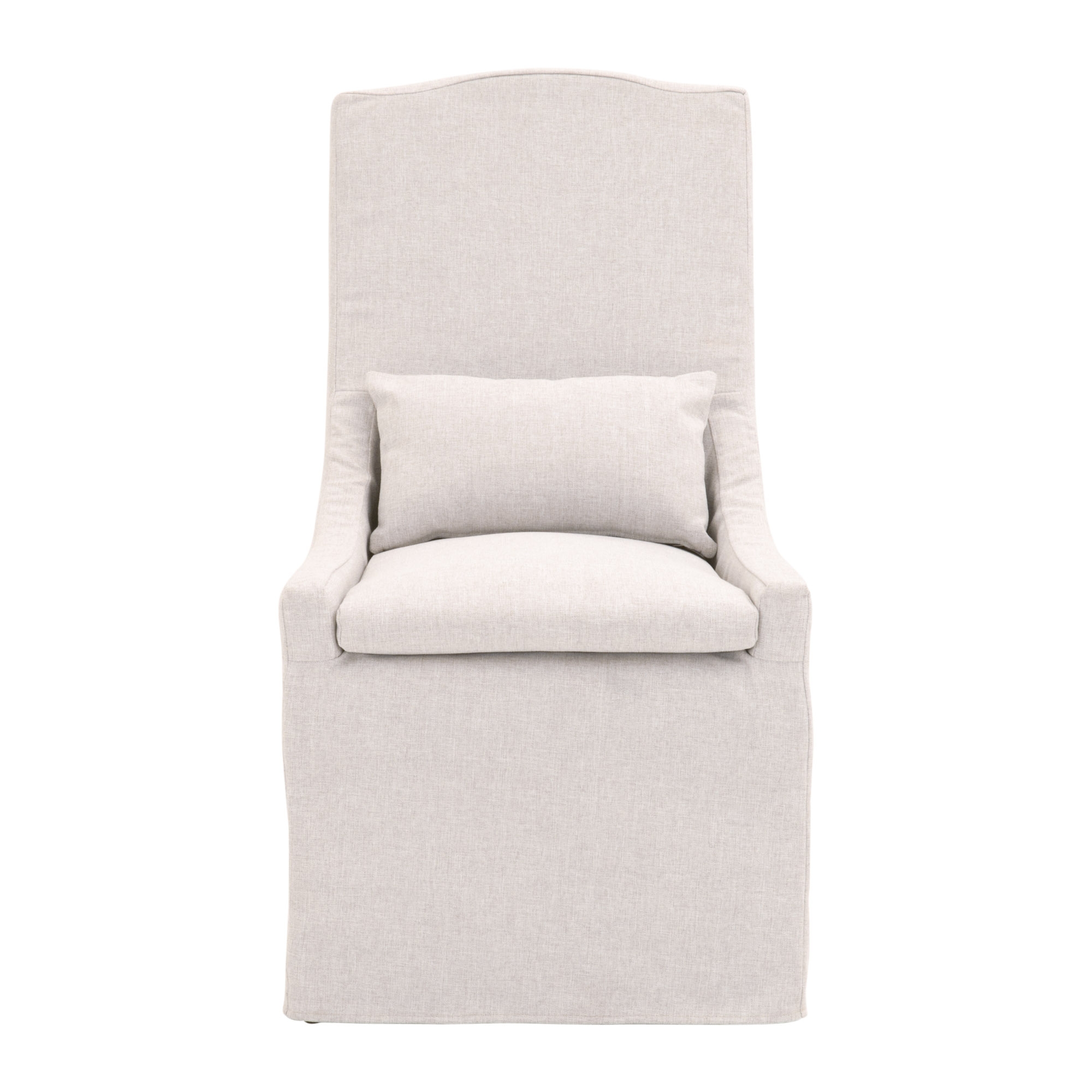 Odessa Outdoor Slipcover Dining Chair, White - Image 1