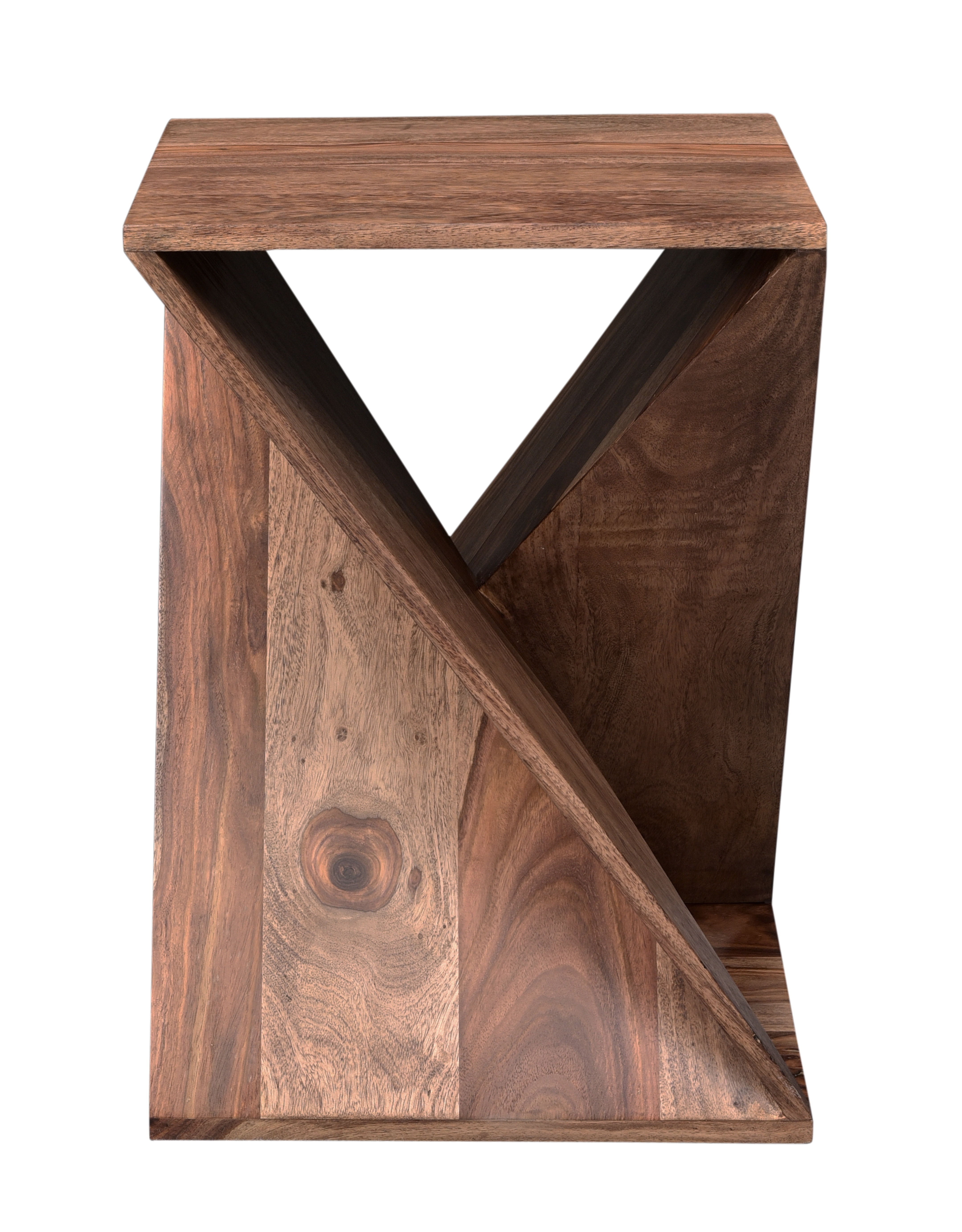 Twisted Accent Table, Nut Brown - Image 5