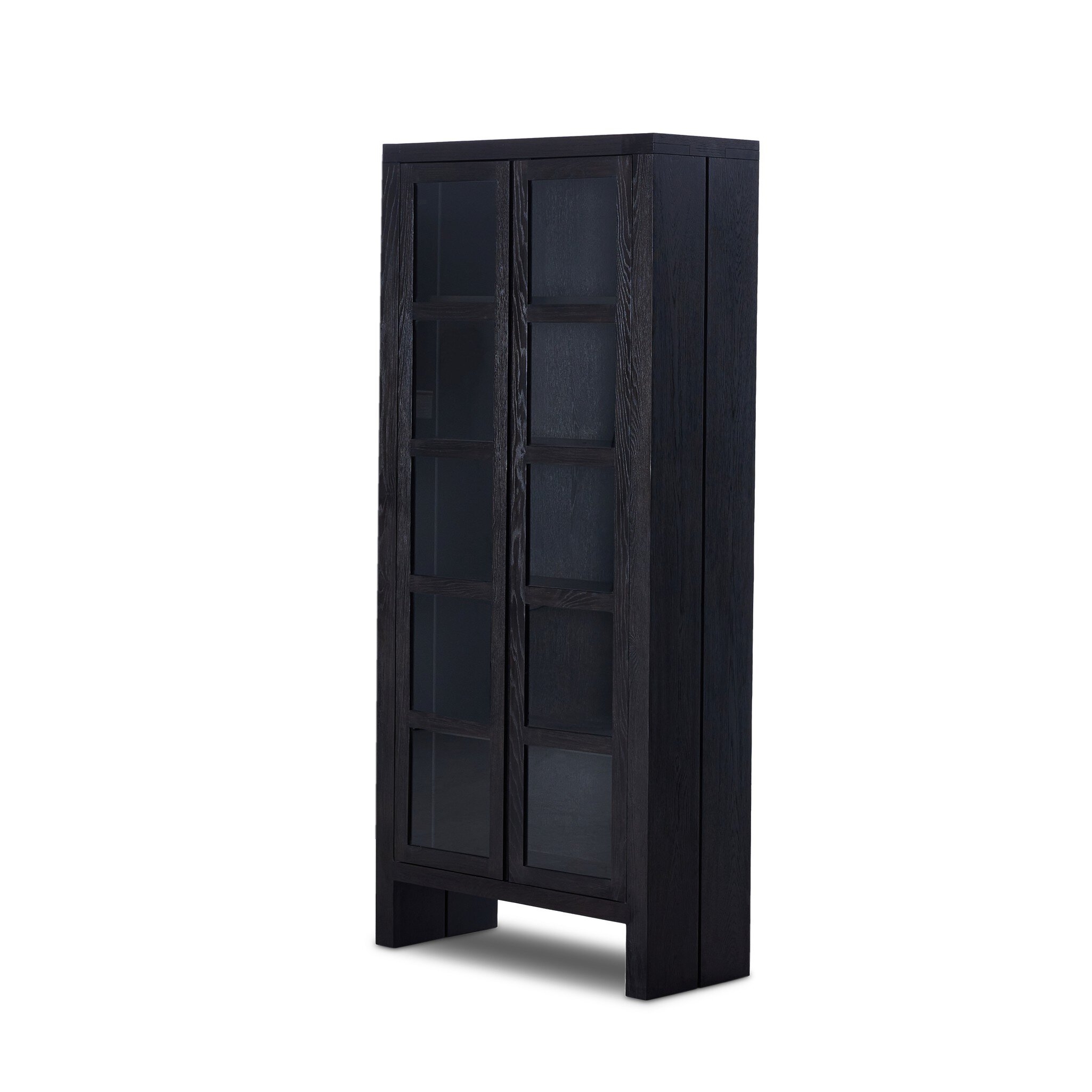 Warby Cabinet - Worn Black Veneer - Image 0