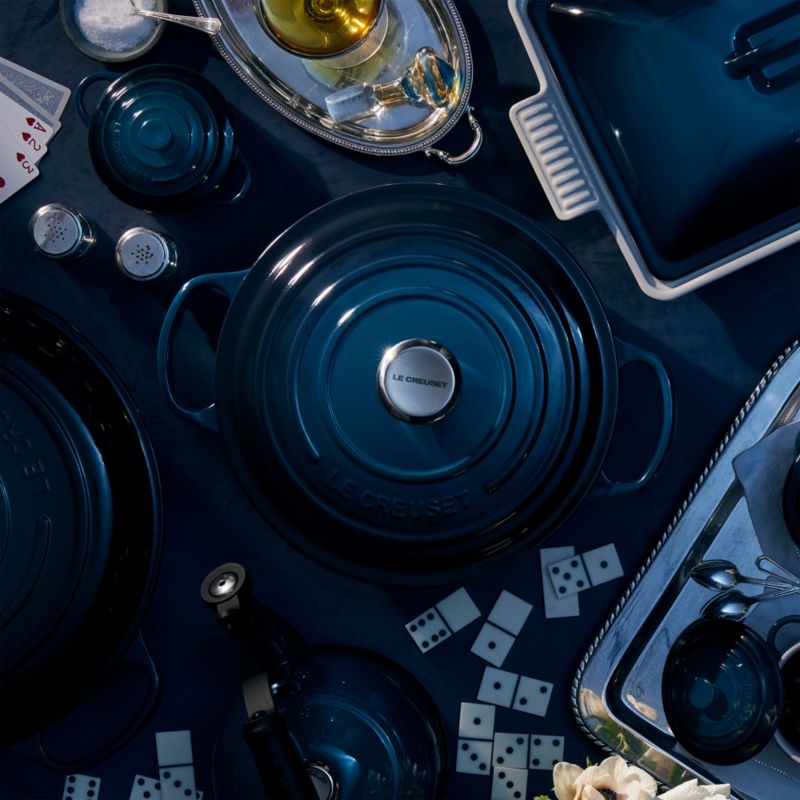 Le Creuset ® Heritage 4-Qt. Nuit Ceramic Rectangular Baking Dish with Lid - Image 3