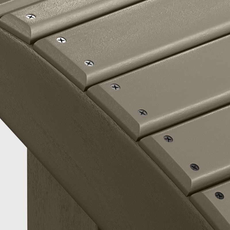 Vista II Slate Grey Outdoor Adirondack Ottoman by POLYWOOD® - Image 3