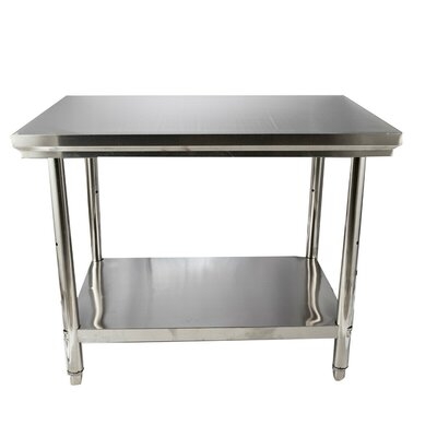 40" X 28" Stainless Steel Commercial Kitchen Restaurant Work Prep Table Station - Image 0