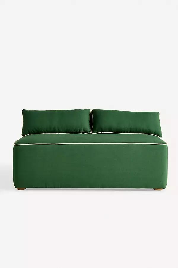 Magnolia Linen-Blend Dining Bench - Image 0