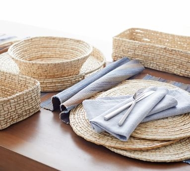Wynne Coil Woven Abaca Charger Plate - Light Natural - Image 1