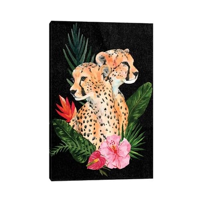 Cheetah Bouquet II by Annie Warren - Wrapped Canvas Painting Print - Image 0